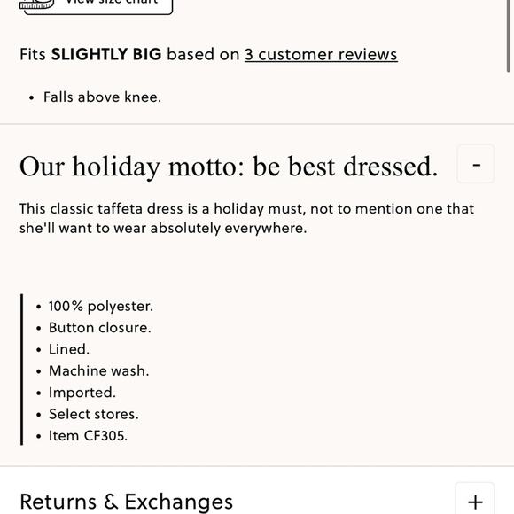 Crewcuts Girls' drop-waist bubble dress in taffeta - Picture 6 of 6